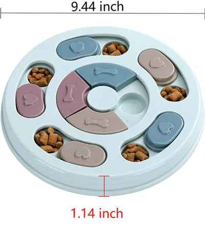 BrainFood Pro - Interactive Puzzle Feeding Bowl for Dogs