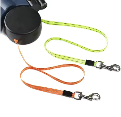 DualWalk Pro - Smart Retractable Leash with LED Safety Light
