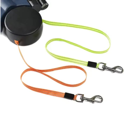 DualWalk Pro - Smart Retractable Leash with LED Safety Light