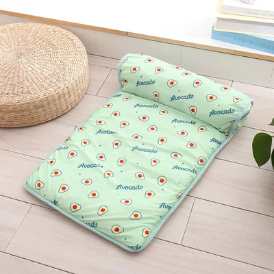 French Bulldog Cooling Mat and Cat Bed for Travel and Outdoor Use