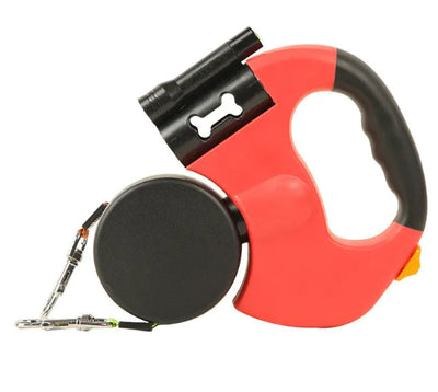 DualWalk Pro - Smart Retractable Leash with LED Safety Light