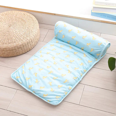 French Bulldog Cooling Mat and Cat Bed for Travel and Outdoor Use